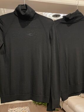 Women’s 100% Merino Wool Black Turtleneck Sweater